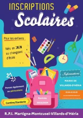 Les inscriptions à l'école sont ouvertes
